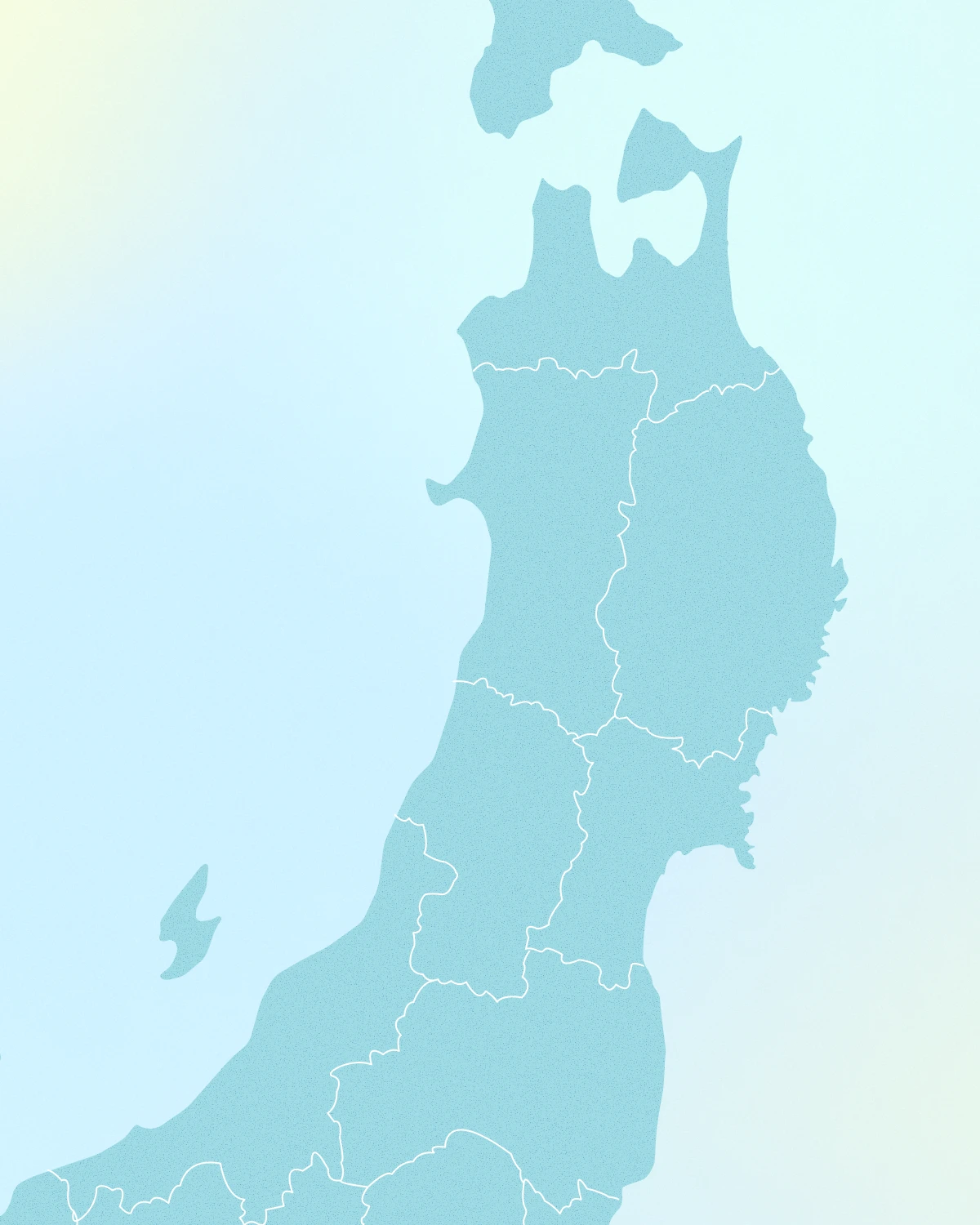 東北の地図